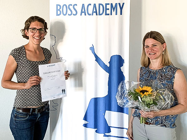 Angela Munz mit 1500ster Kursteilnehmerin