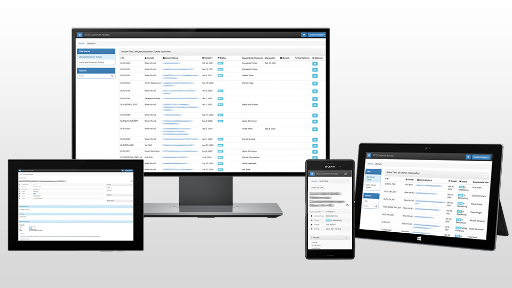 Service-Kundenportal – Supportanfragen Erfassen und Verwalten